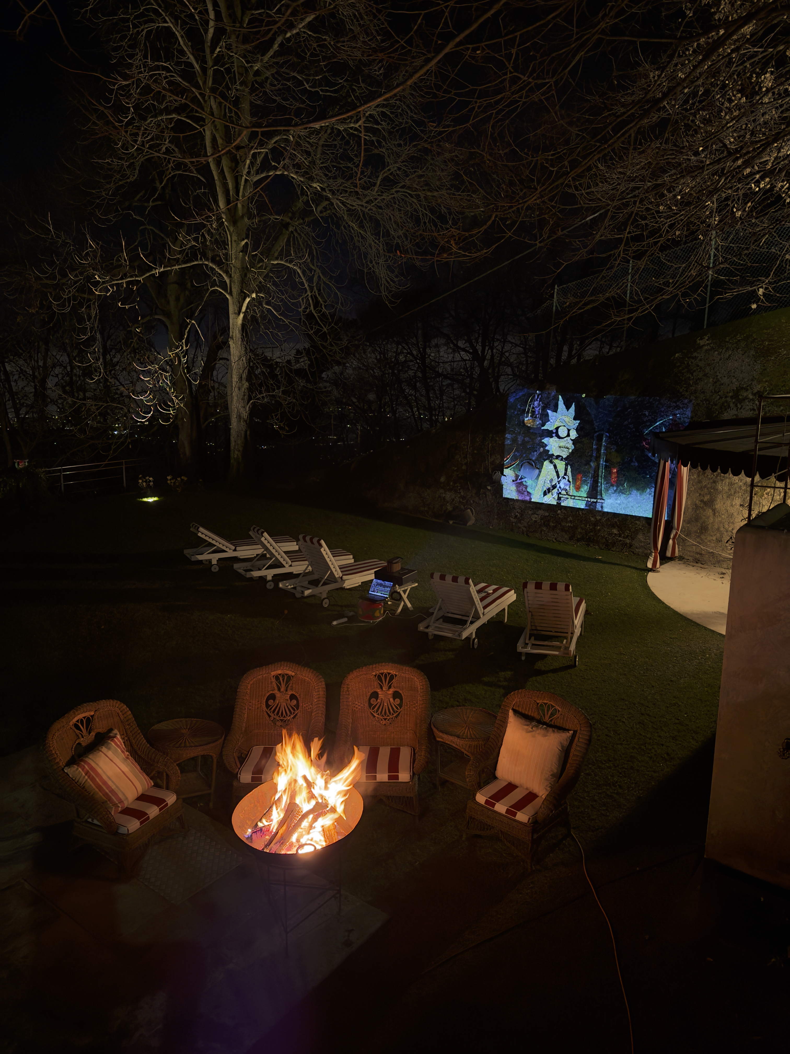 Cinema experience at the villa